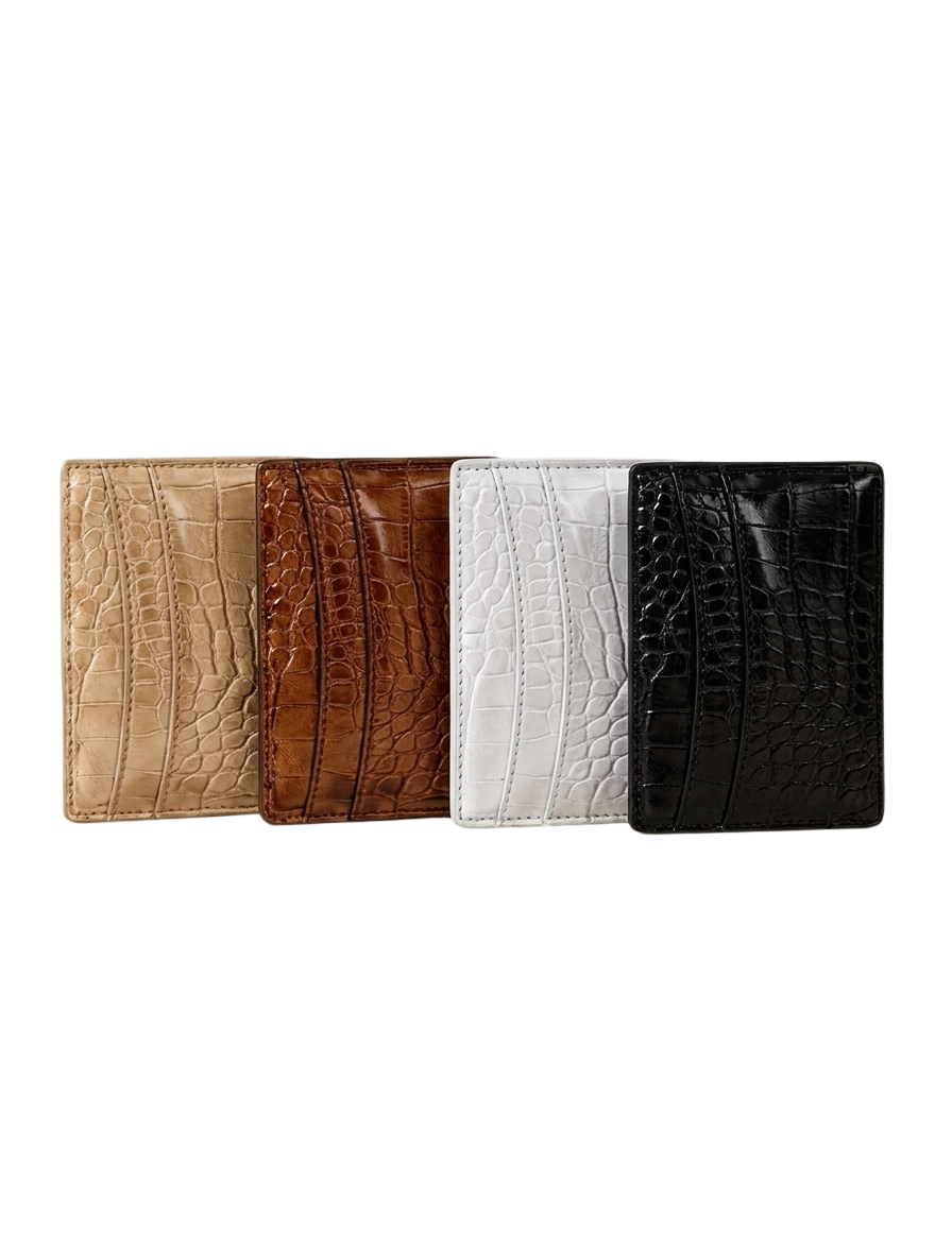 Personalisierter Cardholder in Kroko-Optik